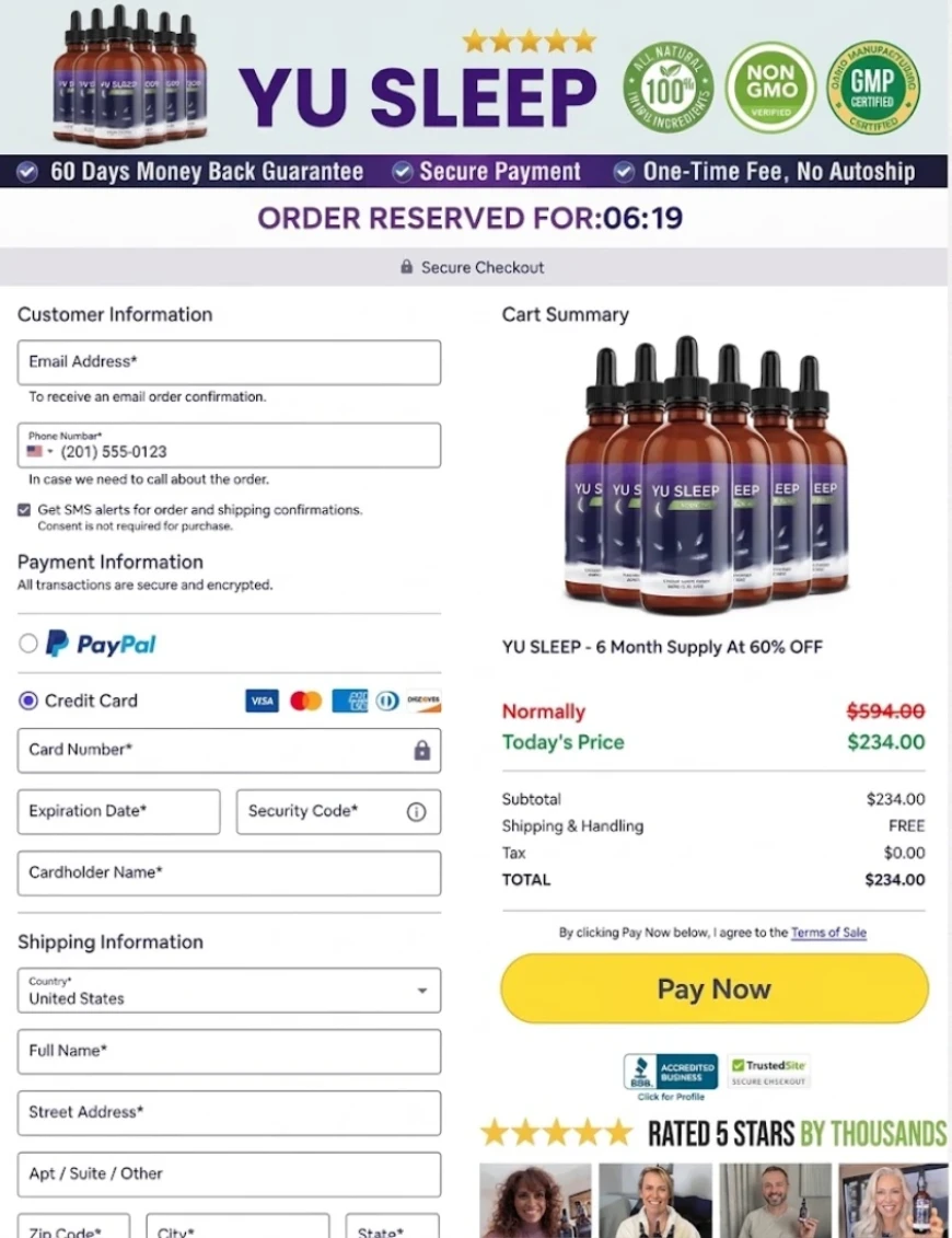 Yu Sleep secure checkout payment information